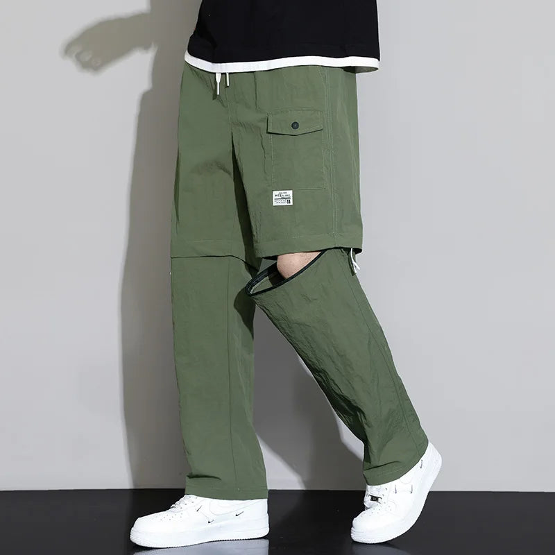 Herren Sommerhose mit Kordelzug leichte Wollstoff Freizeithose Reisehose