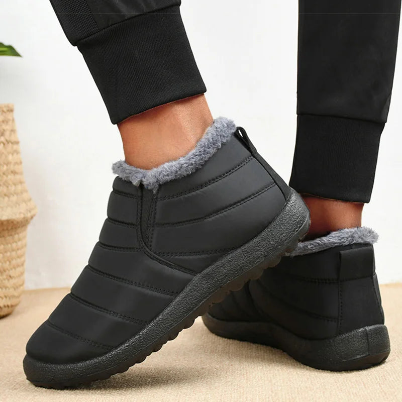 Herren Winterstiefel Slip-On wasserdicht gefüttert