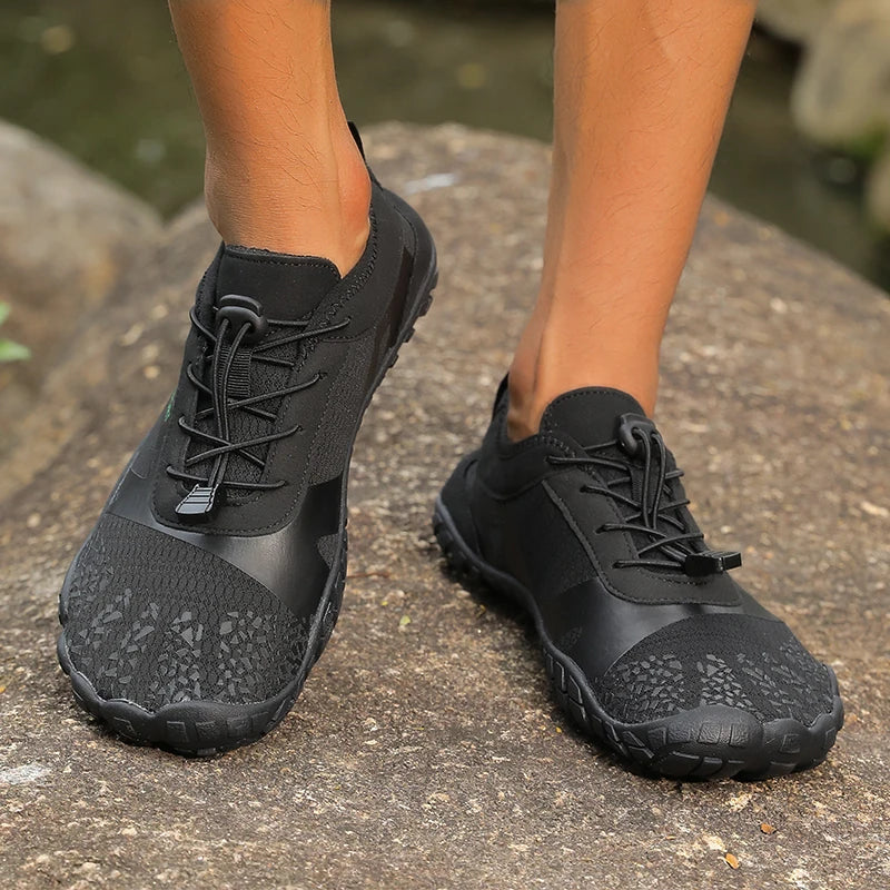 Wasserschuhe Schwarz rutschfest schnelltrocknend Barfußschuhe Outdoor Aquaschuhe