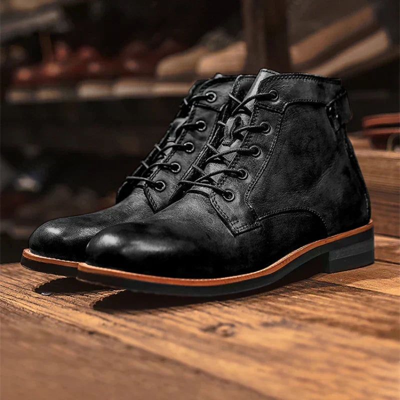 Herren Freizeitschuhe Schnürschuhe klassisch strukturiert robuste Sohle Alltag