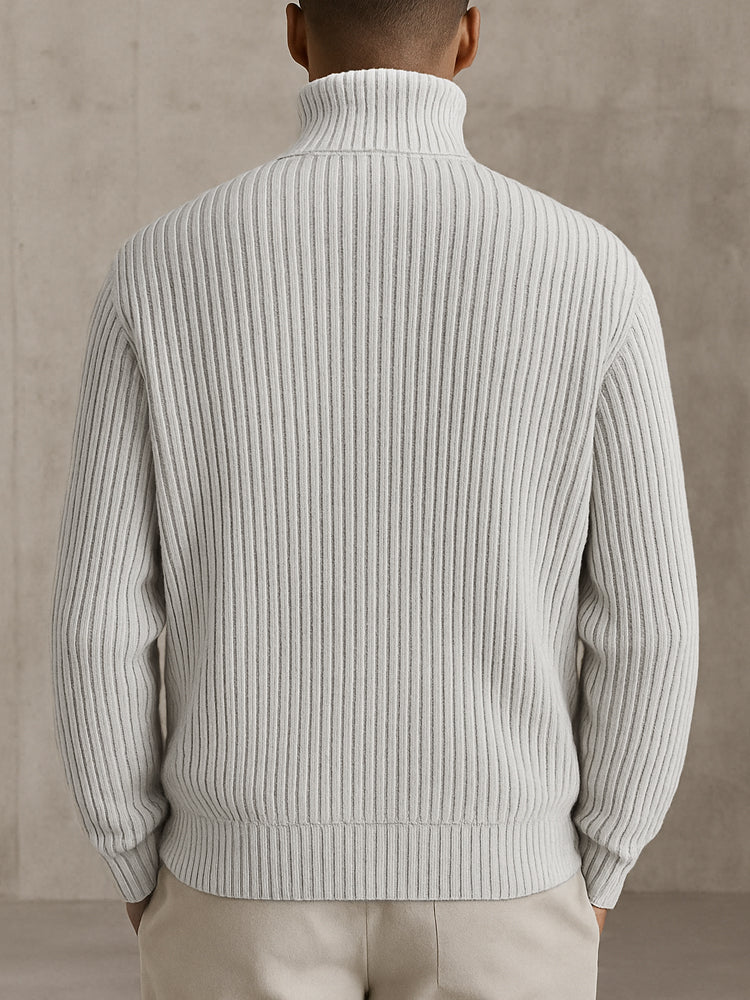 Herren Strickjacke Kragen Knopfverschluss Langarm lässige Mode bequem vielseitig