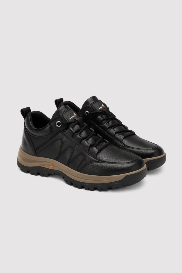 Herren Winterschuhe warm gefüttert rutschfest wasserdicht ergonomisch Slip-On Alltag PU Leder
