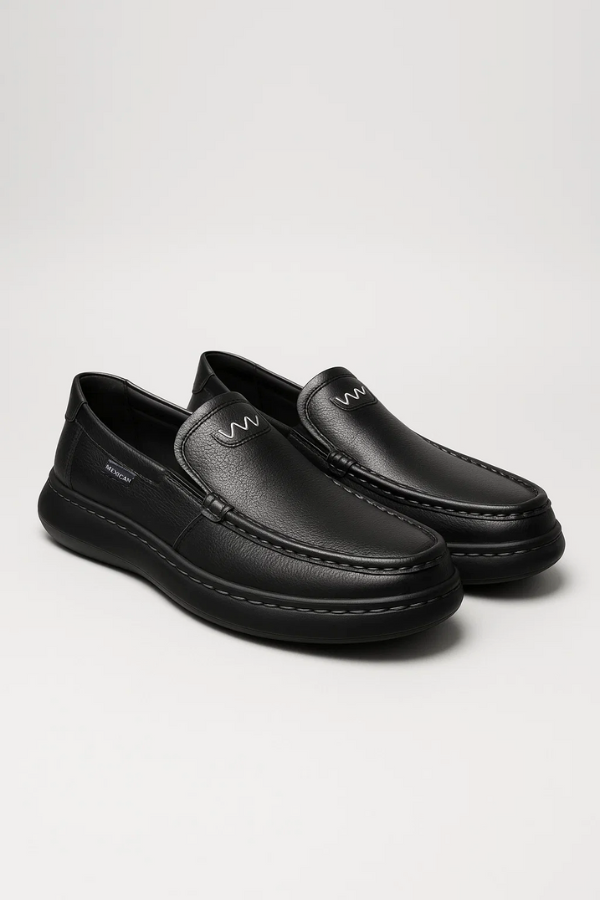 Herren Pantoffeln Leder orthopädisch rutschfest gepolstert atmungsaktiv stoßdämpfend Slip-On Hausschuhe Alltag