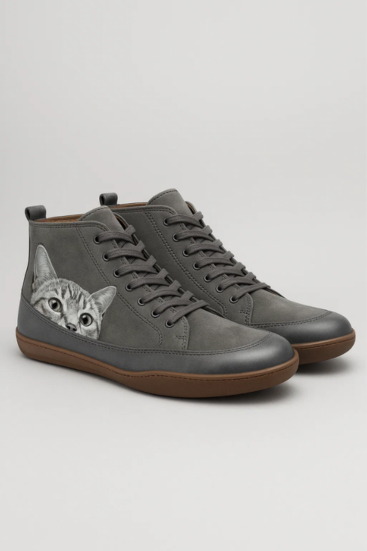 Unisex Sneakers Katzenmotiv Schnürung rutschfest atmungsaktiv bequem