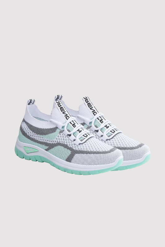 Damen Sneakers Schnürung rutschfest atmungsaktiv leicht bequem