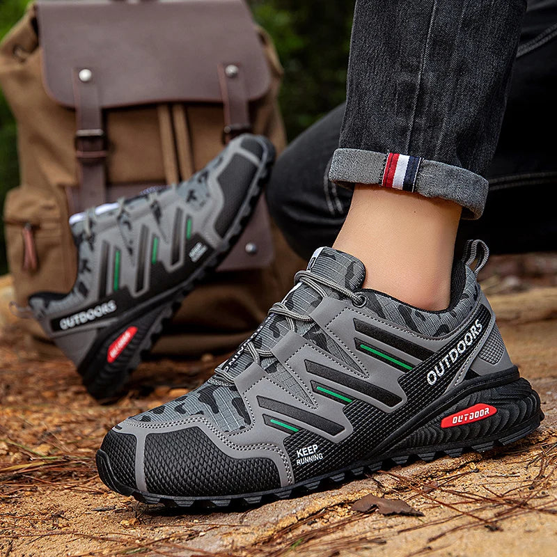 Herren-Wanderschuhe, wasserdicht, All-Terrain-Outdoor-Sneaker, rutschfest, für Trekking, Camping, taktisches Training, Radfahren im Freien