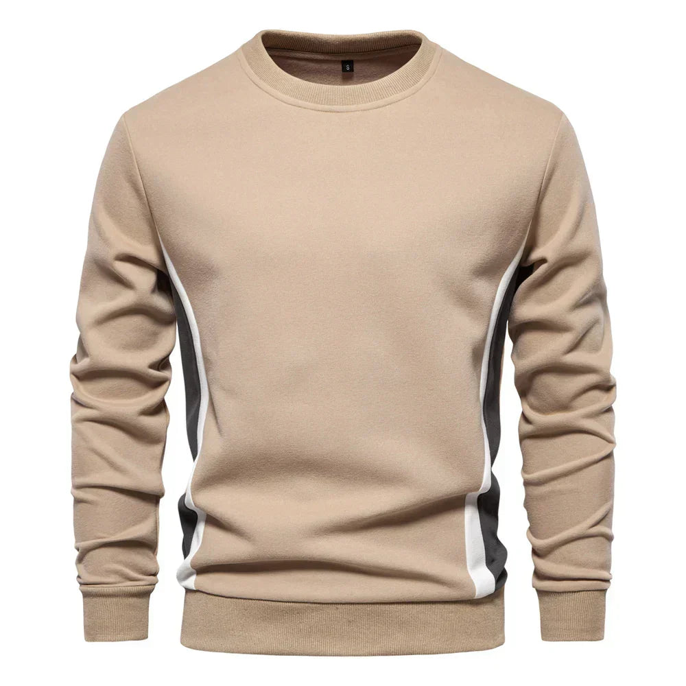 Herren Strickpullover Slim gerippte Passform Langarm elastisch bequem