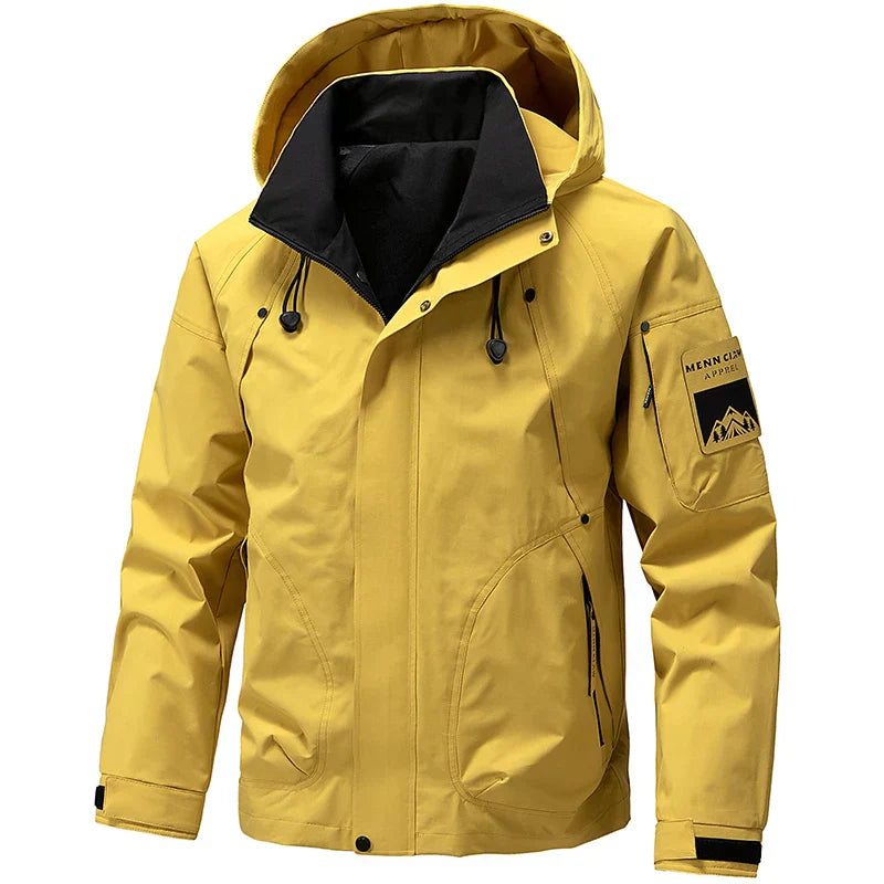 Herren Kapuzenmantel Regular Fit Freizeit Outdoor Reise Alltag Leicht Funktional Mehrtaschen