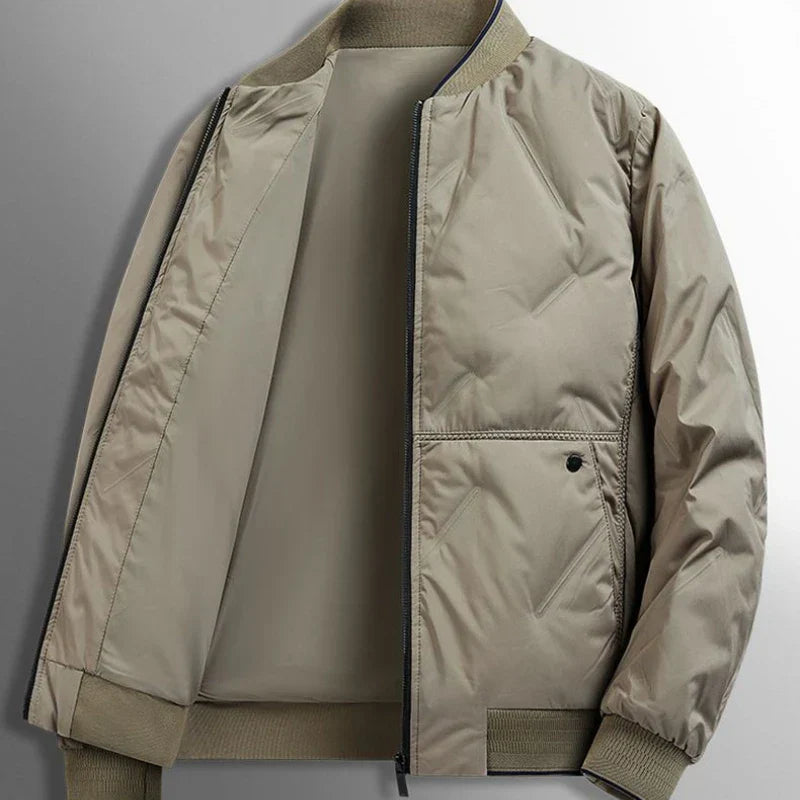Herren Steppjacke Regular Fit Leicht Übergang Warm Casual Business Elegant Alltag Vielseitig