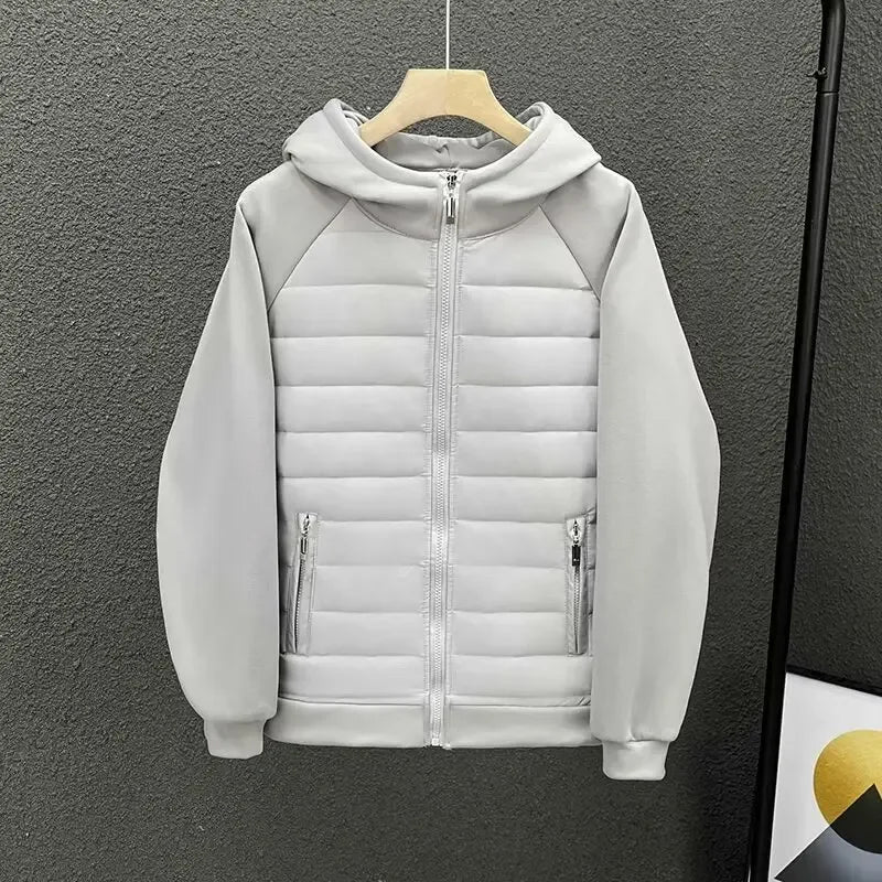 Herren Jacke Regular Fit Baumwolle Gepolstert Leicht Warm Atmungsaktiv Alltag Business Casual Übergang