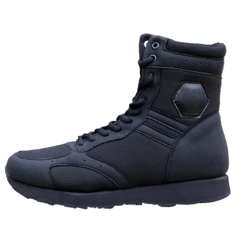 Herren Stiefel über Knöchel ohne Metallkappe, robuste Freizeitschuhe für Alltag und Outdoor