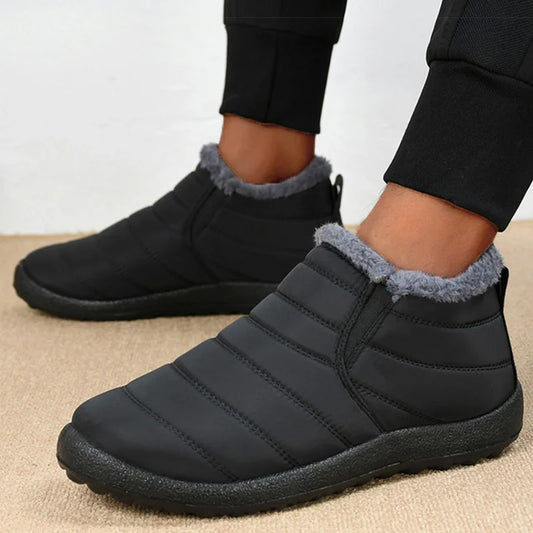 Herren Winterstiefel Slip-On wasserdicht gefüttert