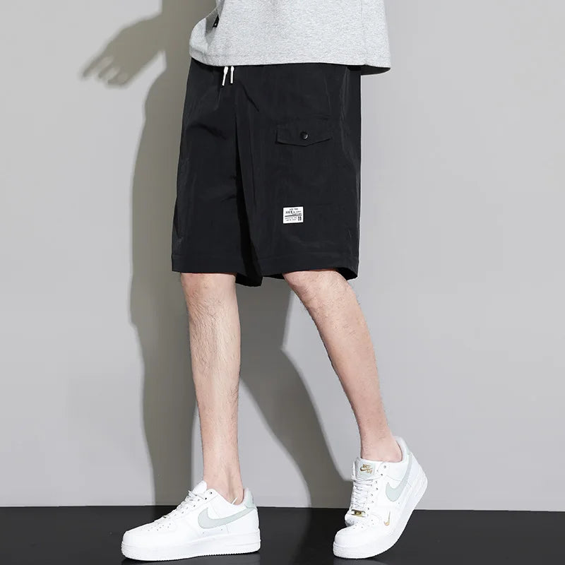 Herren Sommerhose mit Kordelzug leichte Wollstoff Freizeithose Reisehose