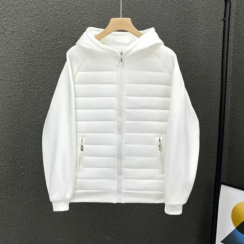 Herren Jacke Regular Fit Baumwolle Gepolstert Leicht Warm Atmungsaktiv Alltag Business Casual Übergang