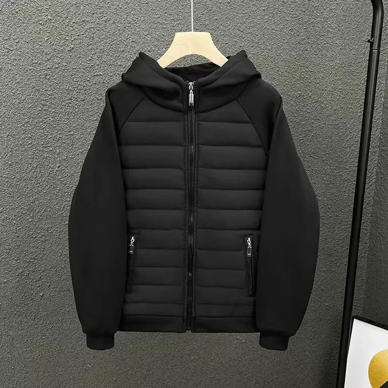 Herren Jacke Regular Fit Baumwolle Gepolstert Leicht Warm Atmungsaktiv Alltag Business Casual Übergang