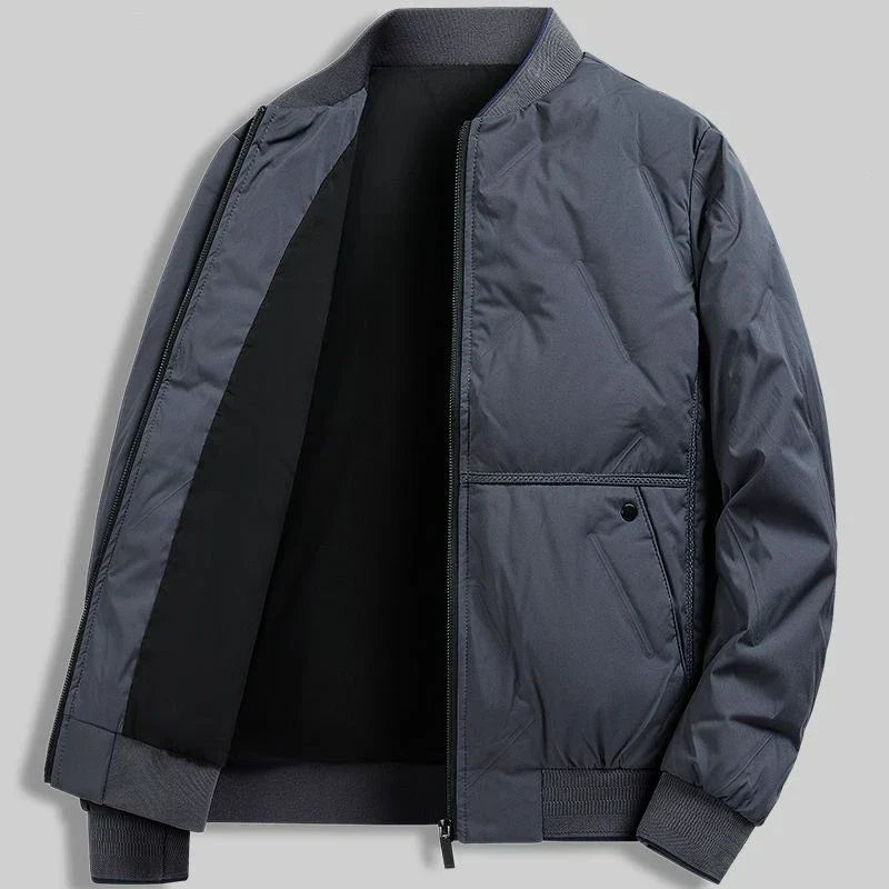 Herren Steppjacke Regular Fit Leicht Übergang Warm Casual Business Elegant Alltag Vielseitig