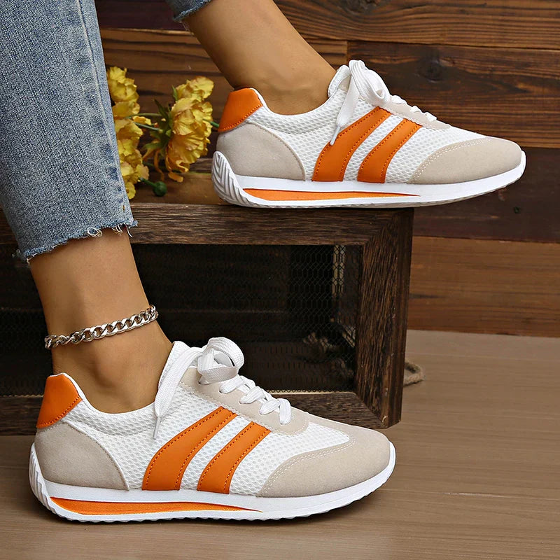 Herren Sneakers Mesh gestreift atmungsaktiv leicht stoßdämpfend bequem