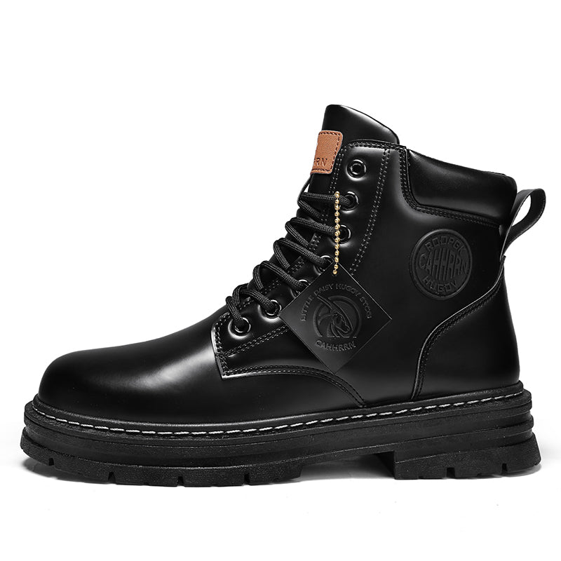Herren Stiefel wasserdicht rutschfest knöchelhoch Schnürstiefel Outdoor robust gepolstert