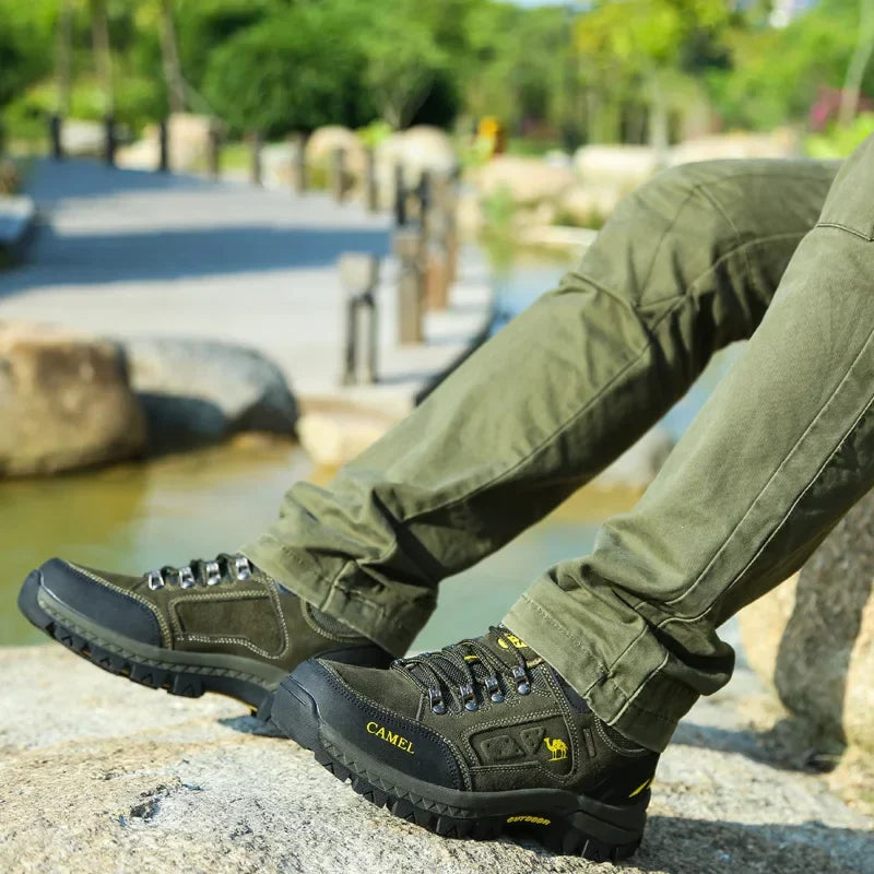 Damen Wanderschuhe Braun rutschfest wasserdicht Outdoor Trekking Schuhe