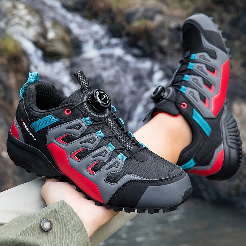 Herren Wanderschuhe Wildleder Leder, Trekking Schuhe, rutschfest, strapazierfähig, Outdoor, Jagd, Tactical