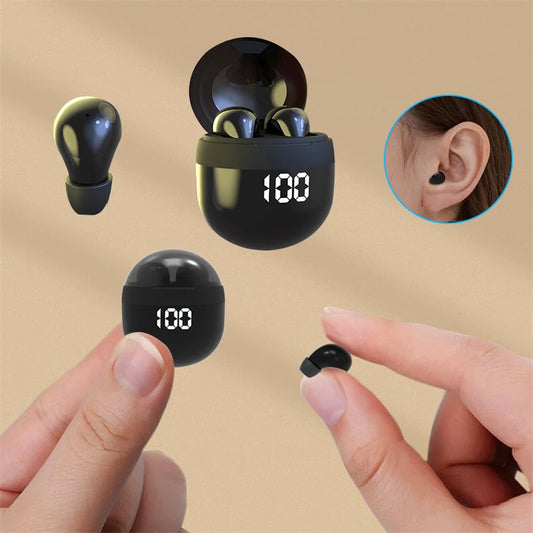 Mini TWS Bluetooth 5.3 Kopfhörer kabellos, In-Ear Ohrhörer mit Mikrofon und Geräuschreduzierung
