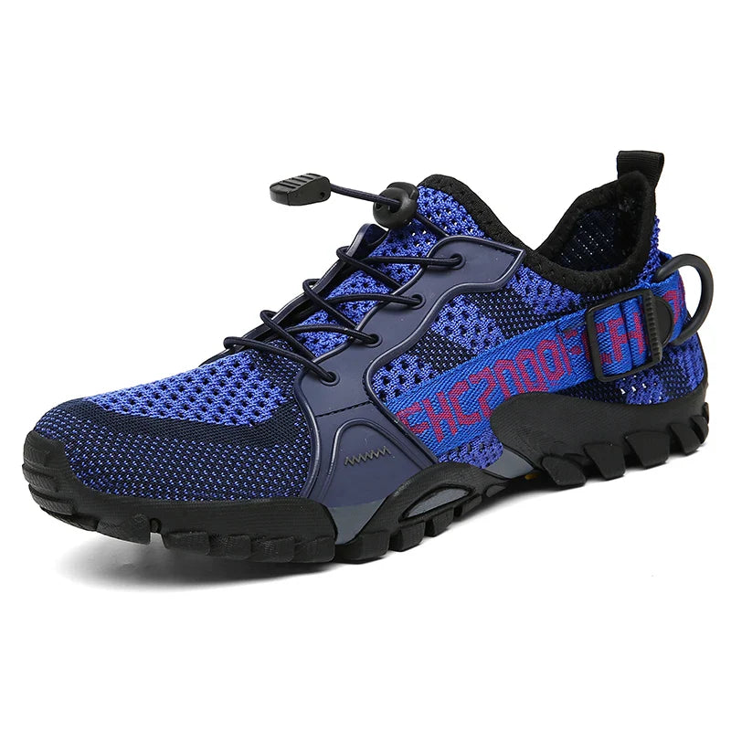 Damen Outdoorschuhe schwarz oliv mit Profilsohle und Schnellschnürung