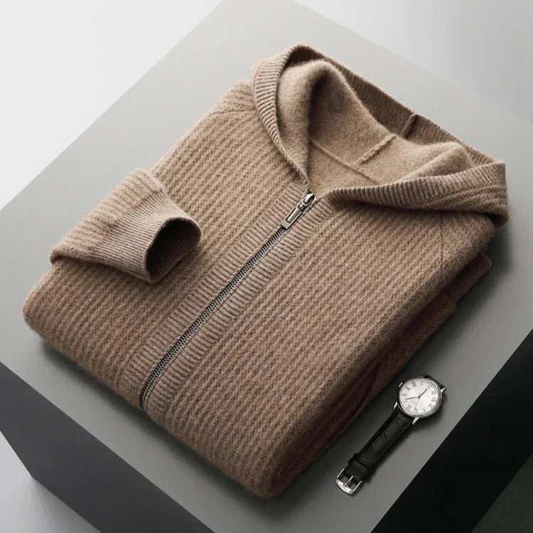 Herren Sweatshirt Zip Hoodie Kapuzen bequeme warme atmungsaktive reguläre Passform
