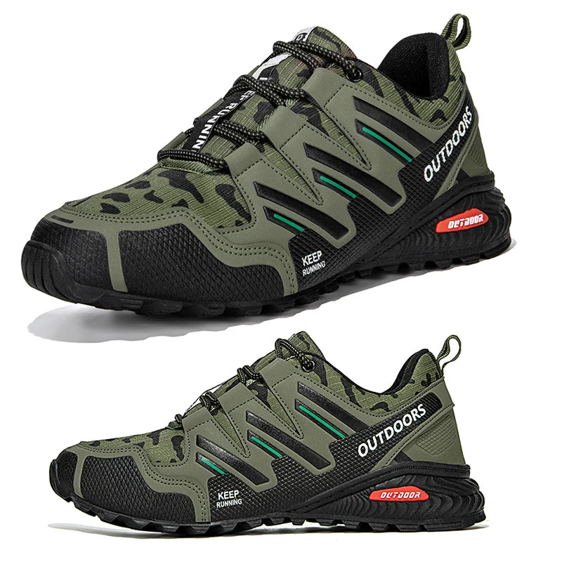 Herren-Wanderschuhe, wasserdicht, All-Terrain-Outdoor-Sneaker, rutschfest, für Trekking, Camping, taktisches Training, Radfahren im Freien