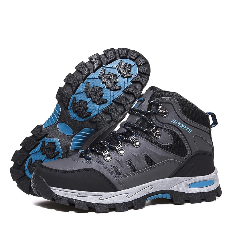 Damen Wanderschuhe Schwarz Olivgelb rutschfest knöchelhoch Outdoor Profilsohle