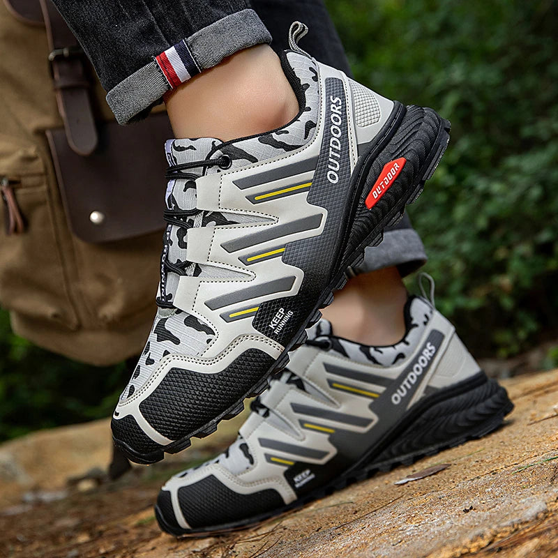 Herren-Wanderschuhe, wasserdicht, All-Terrain-Outdoor-Sneaker, rutschfest, für Trekking, Camping, taktisches Training, Radfahren im Freien
