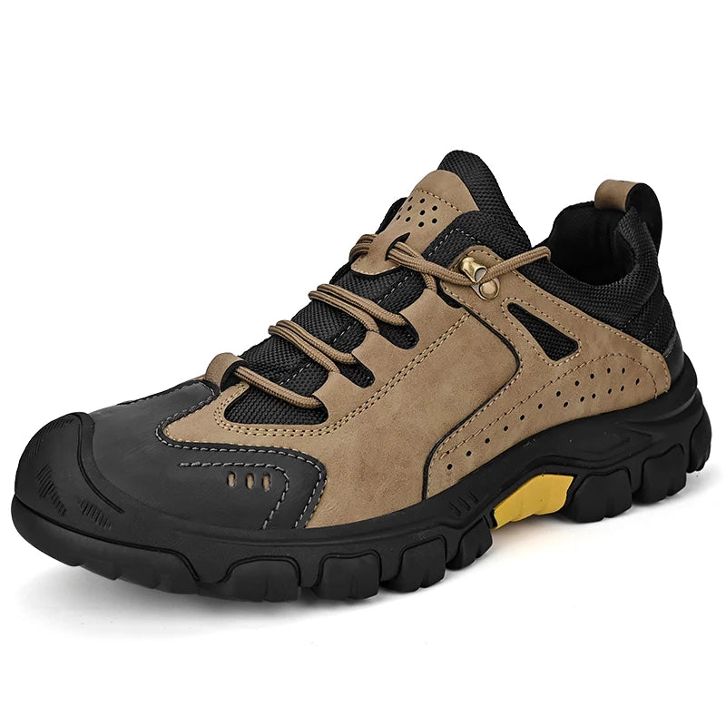 Herren Wanderschuhe Schuhe wasserdicht, rutschfest, strapazierfähig, Outdoor Wanderschuhe mit Gummisohle