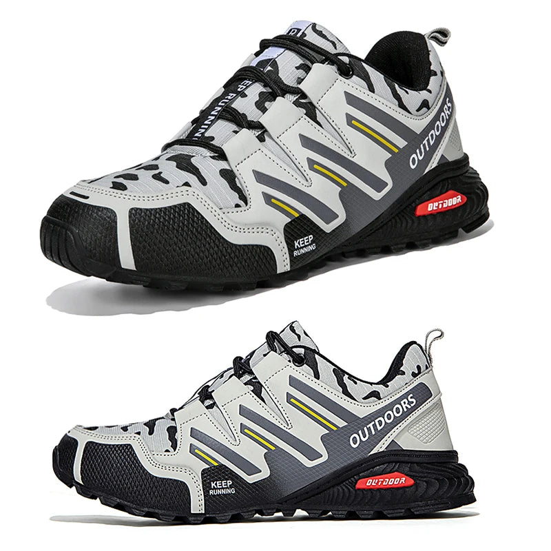 Herren-Wanderschuhe, wasserdicht, All-Terrain-Outdoor-Sneaker, rutschfest, für Trekking, Camping, taktisches Training, Radfahren im Freien