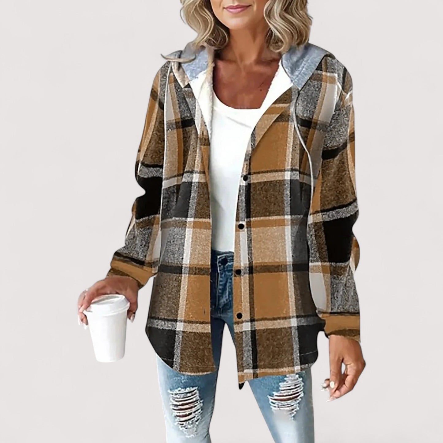 Damen Winterjacke Warm Winddicht Regular Fit Leicht Tailliert Übergangs- &amp; Winterjacke Elegant