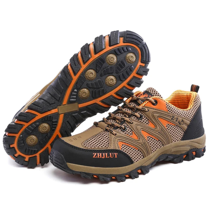 Damen Wanderschuhe Rosa Weiß mit rutschfester Profilsohle Outdoor