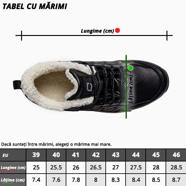 Herren Winterschuhe warm gefüttert rutschfest wasserdicht ergonomisch Slip-On Alltag PU Leder