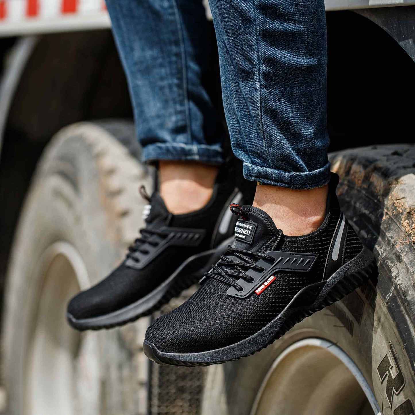 Sicherheitsstiefel Herren Stahlkappe Kevlar Durchtrittschutz Wasserdicht Leicht Rutschfest Arbeitsschuhe