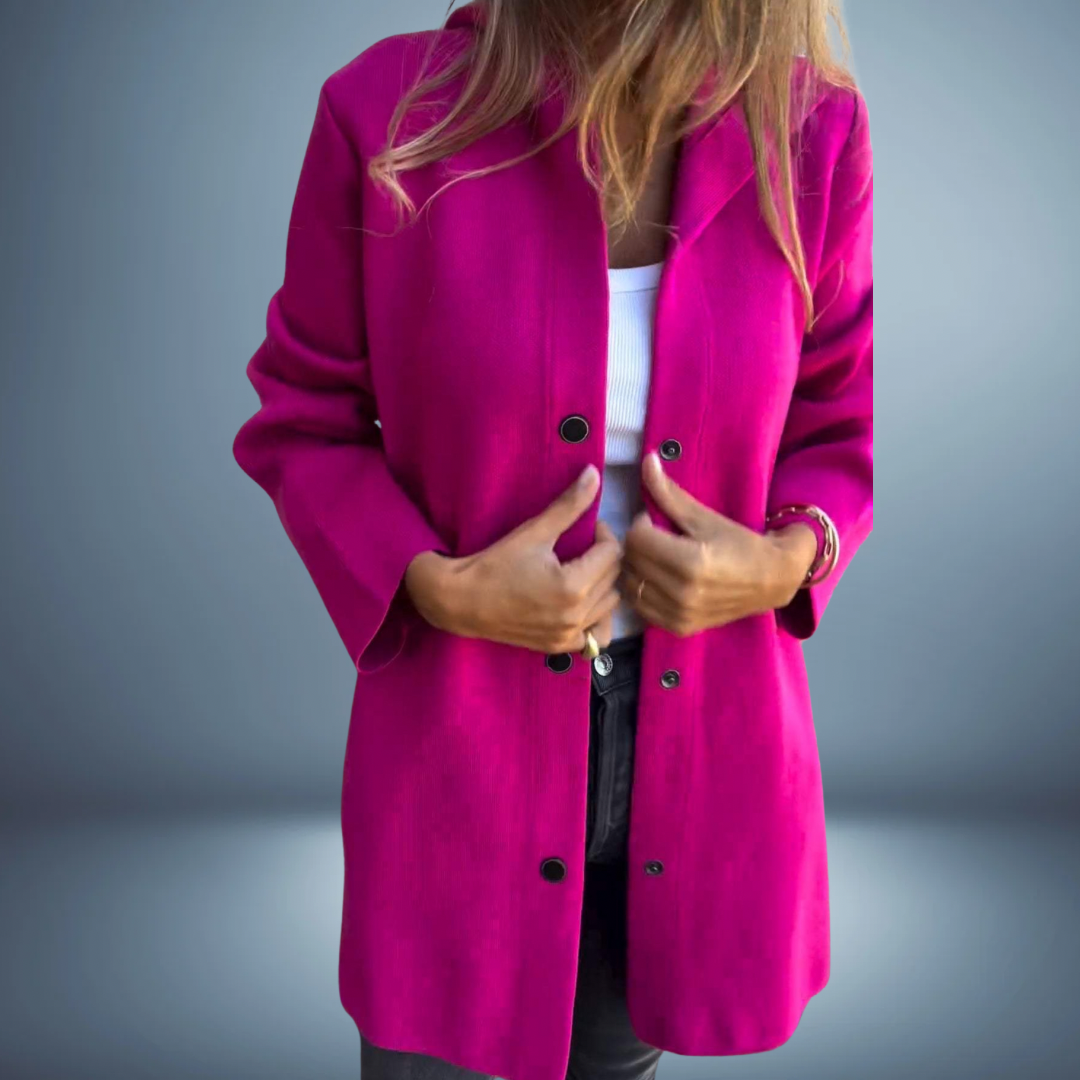 Damen Kapuzenjacke Langarm Knopfleiste Lockerer Schnitt Freizeit Alltag Jacke