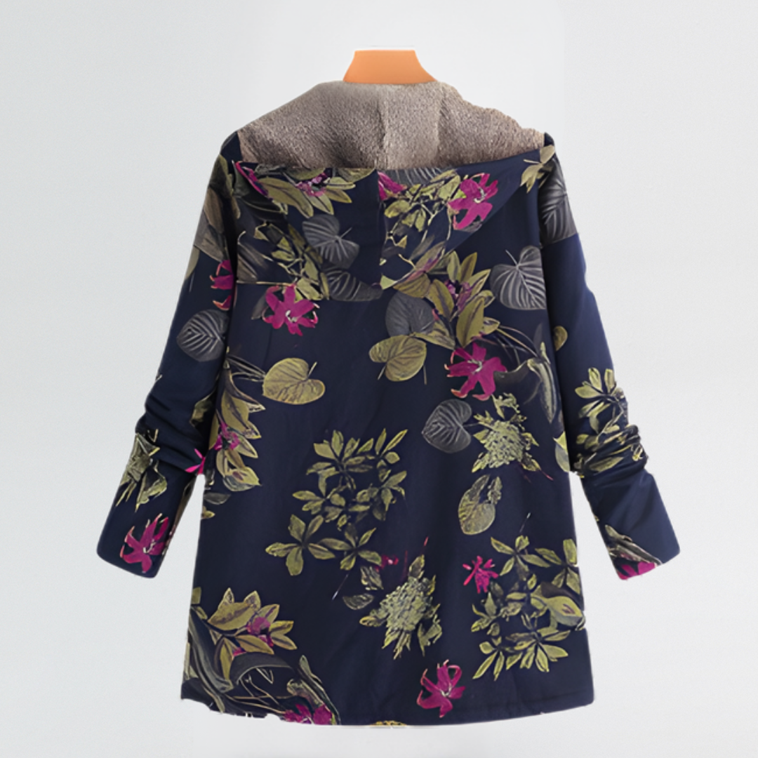Damen Jacke floral Vintage Look hell