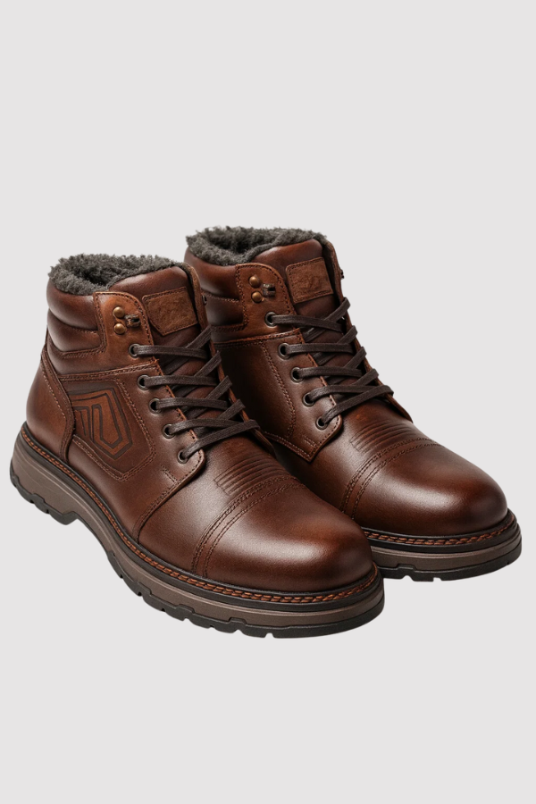 Herren Stiefel Schnürstiefel robust komfortabel rutschfeste Sohle gepolstert