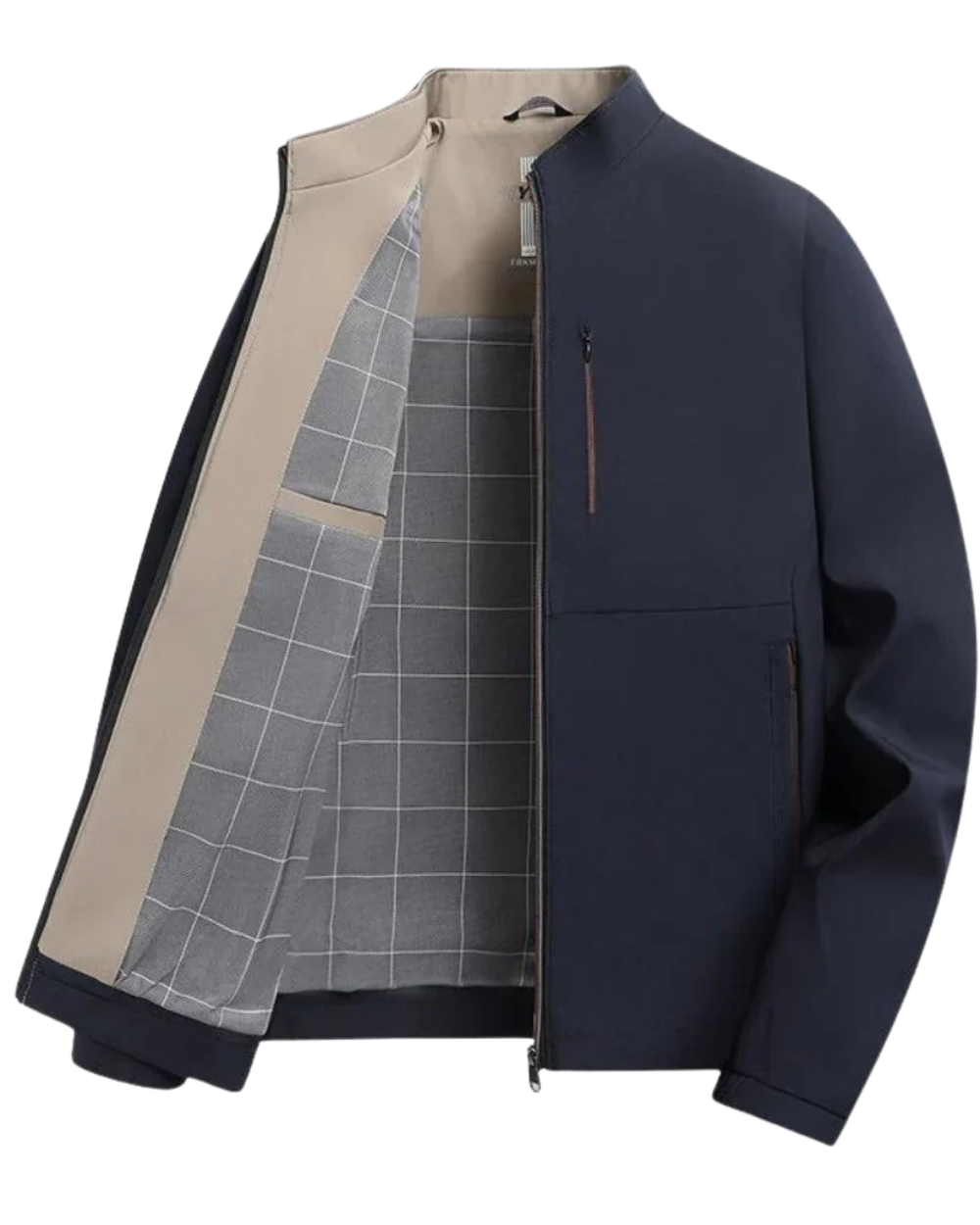 Herren Jacke Regular Fit Reißverschluss Klassisch Leicht Atmungsaktiv Alltag Freizeit Übergangsjacke