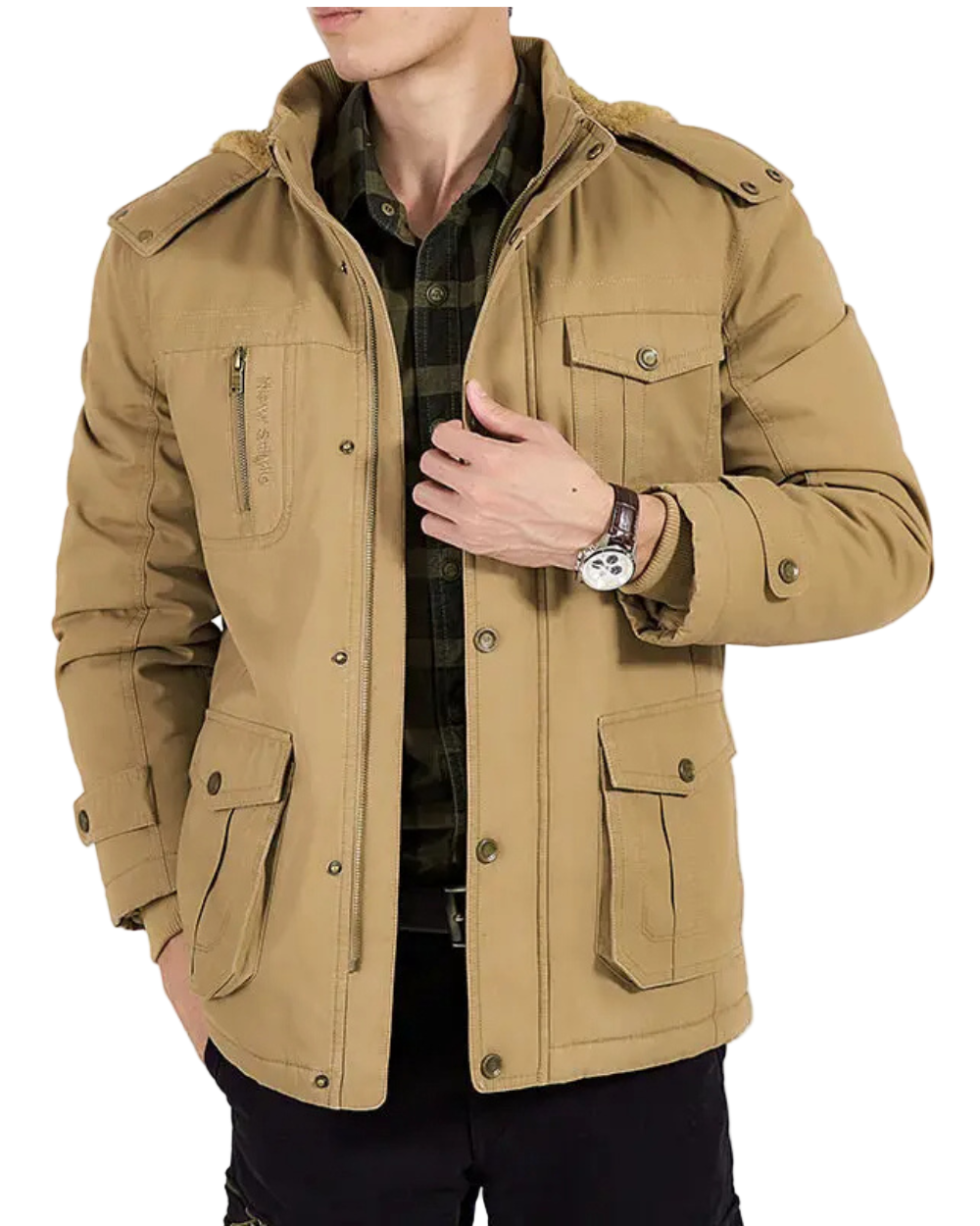 Herren Bomberjacke Regular Fit Gepolstert Leicht Warm Klassisch Alltag Business Casual Übergang
