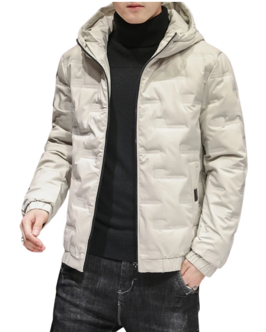 Herren Pufferjacke Slim Fit Steppjacke Leicht Gefüttert Warm Winter Urban Casual Alltag Reisen