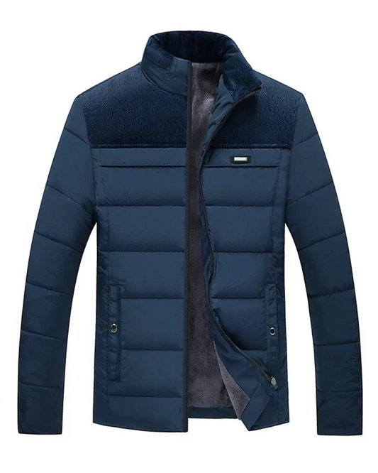 Herren Daunenjacke Gepolstert Slim Fit Elegant Warm Winter Übergangsjacke Casual Business Outdoor