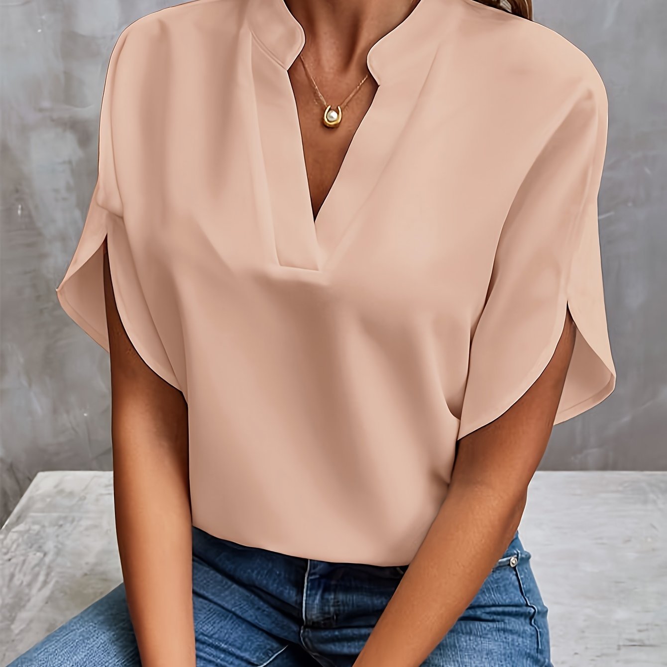 Damen Bluse elegant, bequeme Passform, atmungsaktiv, weich