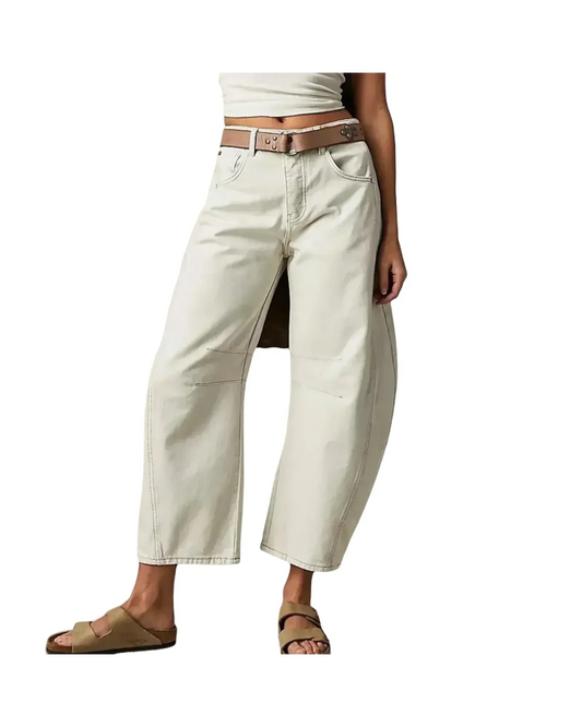 WILHELM | Damen Jeans mit weitem Bein und klarer Silhouette Büro & Freizeit