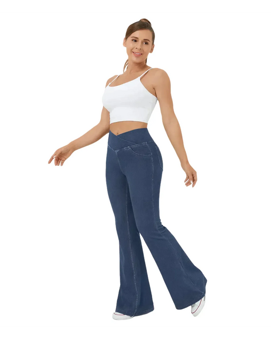 WILHELM | Damen Jeans mit ausgestelltem Bein und bequemem Sitz