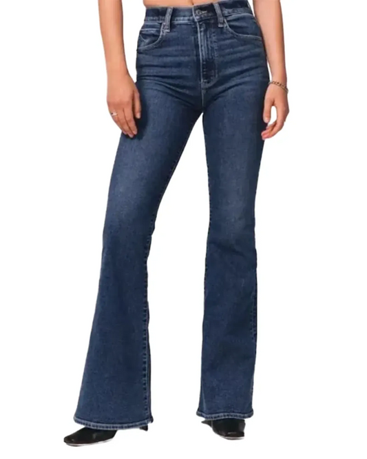 WILHELM | Damen Jeans mit ausgestelltem Bein und elastischem Komfort für Arbeit & Freizeit