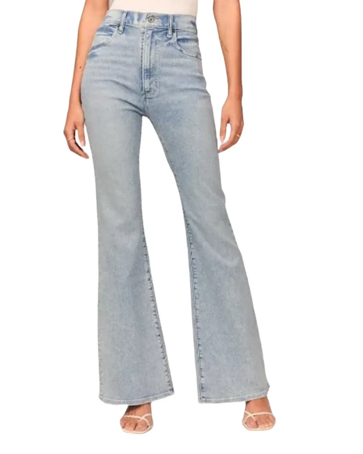 WILHELM | Damen Jeans mit ausgestelltem Bein und elastischem Komfort für Arbeit & Freizeit