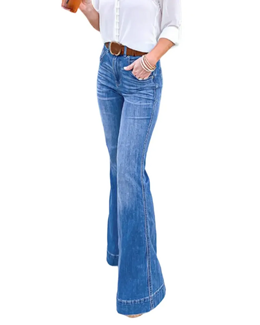 WILHELM | Damen Jeans im Vintage-Stil mit geradem Schnitt für Freizeit & Arbeit