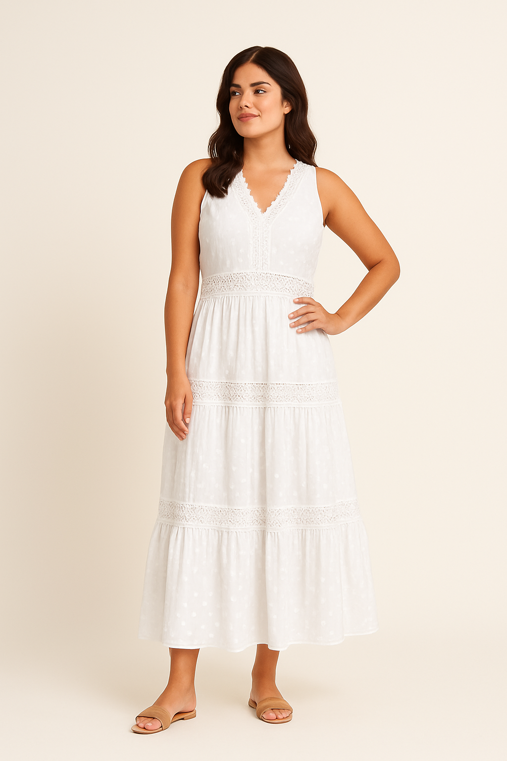 WILHELM | Festliches Damen Boho Maxikleid luftig & leicht